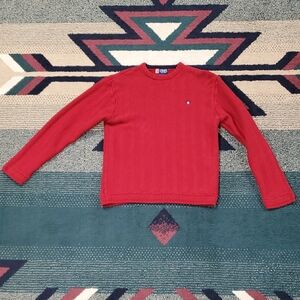 Chaps Red Crewneck Men's Sweater